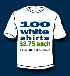 Arizona white screen printed shirt sale